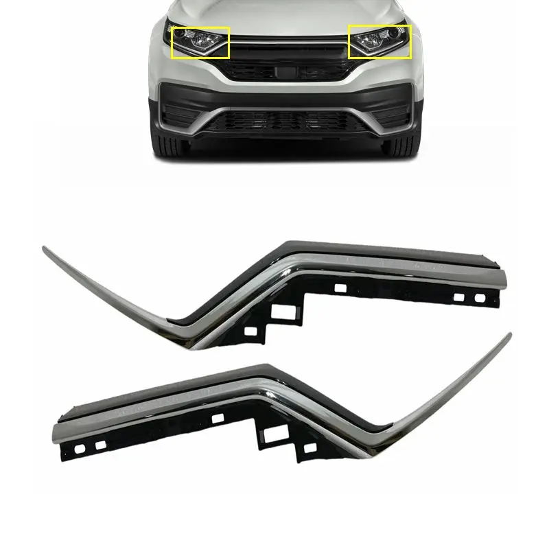 auto parts new replacement new front bumper grille headlight chrome molding trim for 2020-2022 Honda CRV CR-V