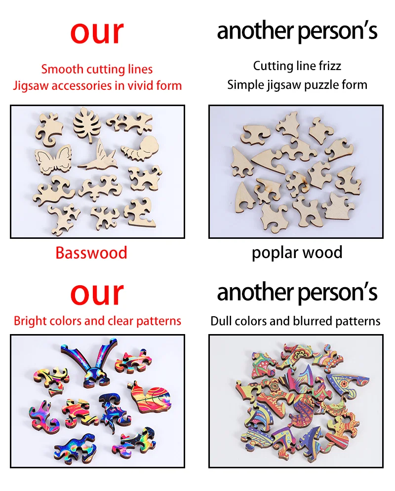 3D Wooden Puzzles for Kids - Fun & Educational Wood Puzzle Toys, Perfect Gift for Children & Adults