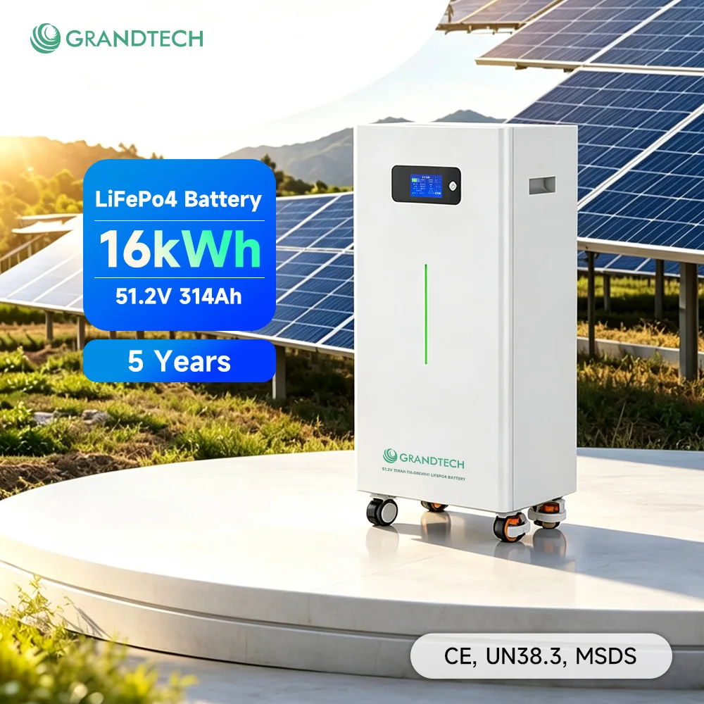 Wholesale 48V 16kWh 30kwh LiFePO4 Home Battery 51.2V Solar Energy Storage Battery Compatible with Hybrid Inverter System