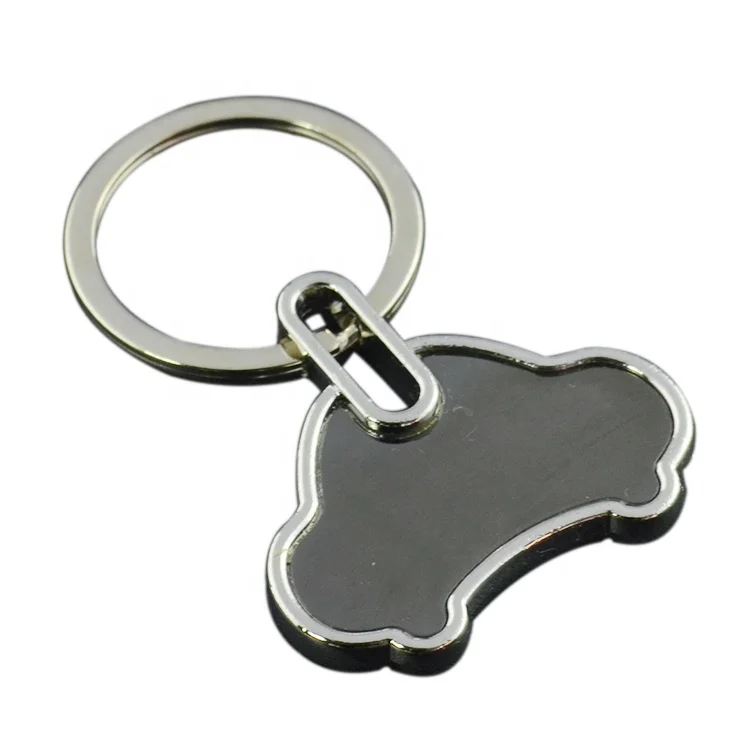 Promotion Car Shaped Metal Keyring Printing Both Side logo