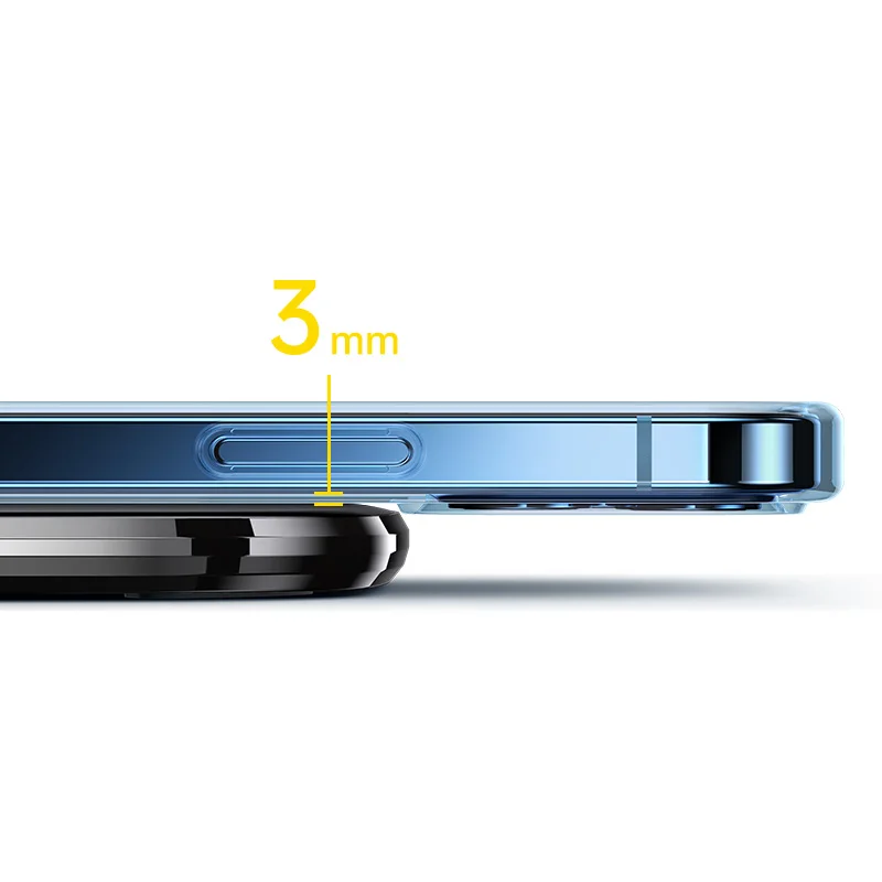 USAMS 2021 горячая Распродажа CD154 цинковый сплав ультра-тонкий Быстрая зарядка 15 Вт беспроводной держатель зарядного устройства для телефона