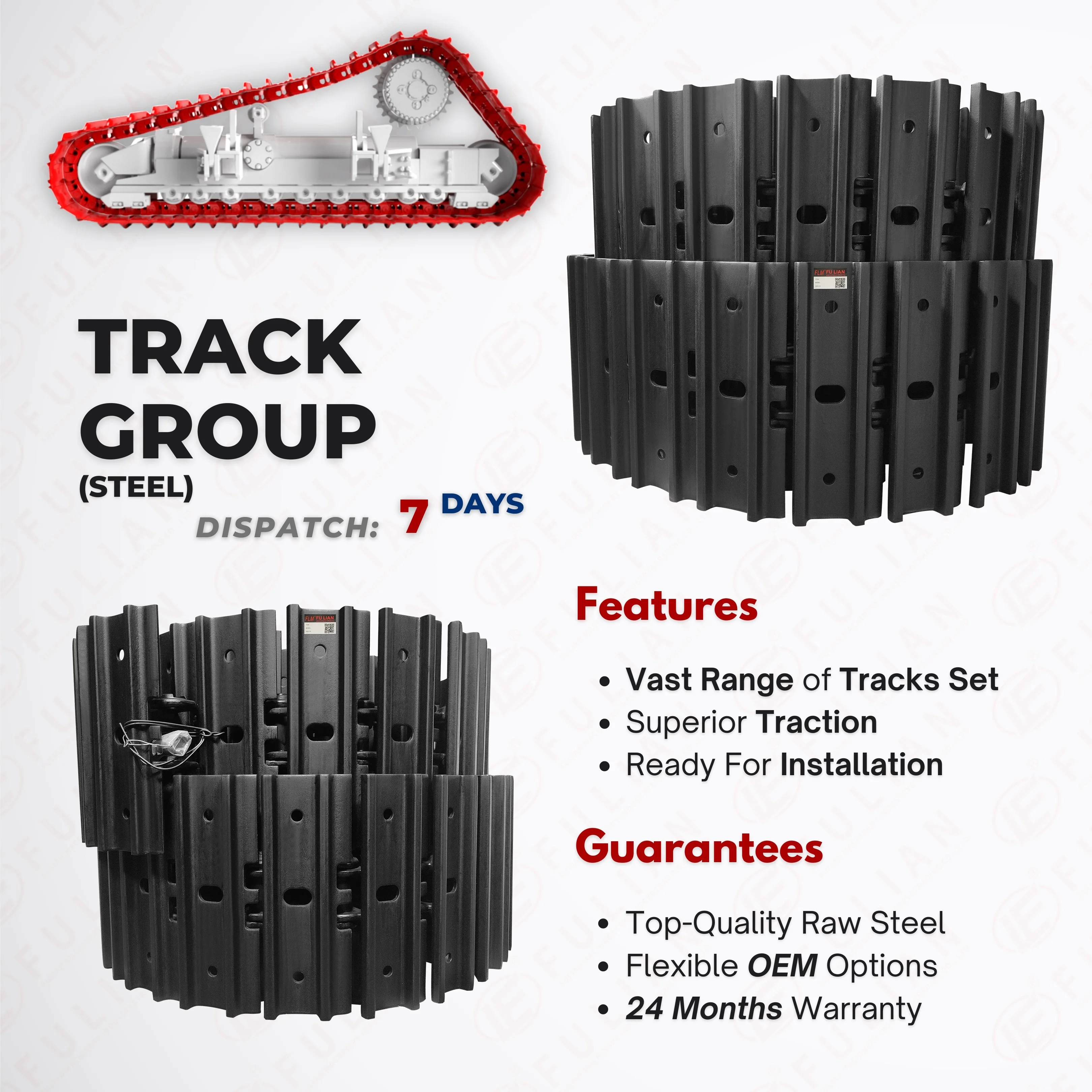 ZX70 Track Group for Hitachi Excavator Track Link With Shoe EX75UR