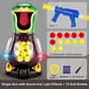 Con suono e luce-anatra + pistola singola + 12 proiettili morbidi