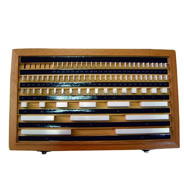 2024 New Ceramic Gauge Block Set Grade 00/1/2 With Wooden Box