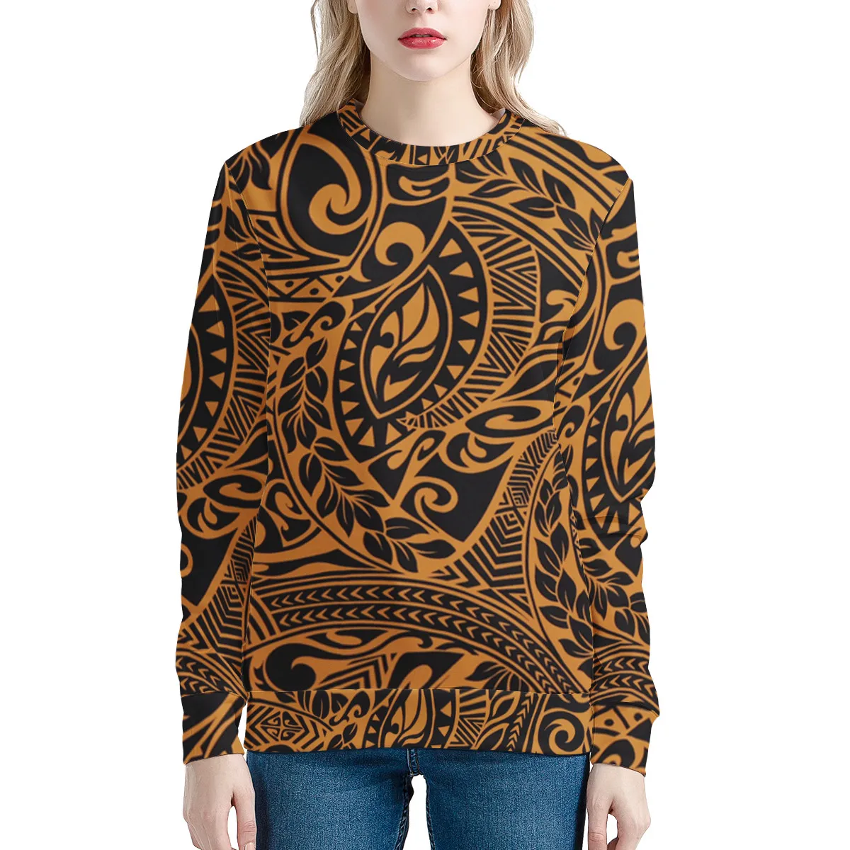 Hot Sale Teenagers Fashion Sweatshirt Polynesian Traditional Tribal Ladies Long Sleeve Pullovers For Women Hoodies Buy Long Sleeve Pullovers Women Ladies Long Sleeve Pullovers Fashion Sweatshirt Product On Alibaba Com