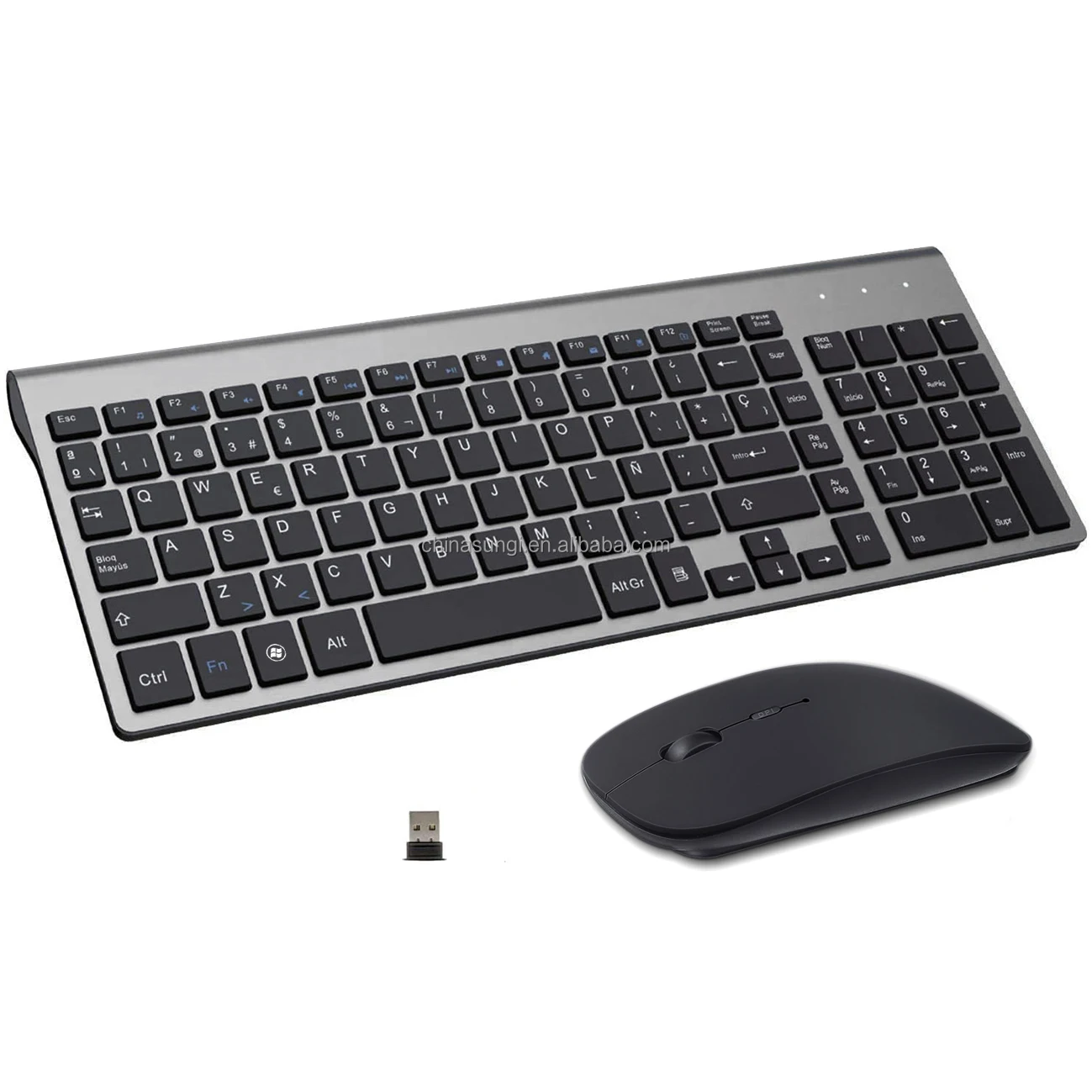 X5 Mini clavier sans fil ultra-mince + ensemble de souris sans fil