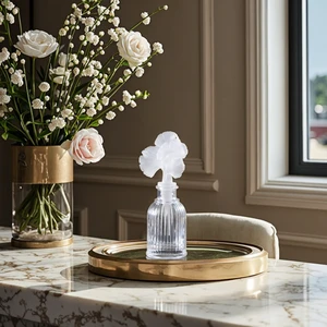 New Wedding Europe Party Decorations Crystal Flower Giveaways Perfume Bottles