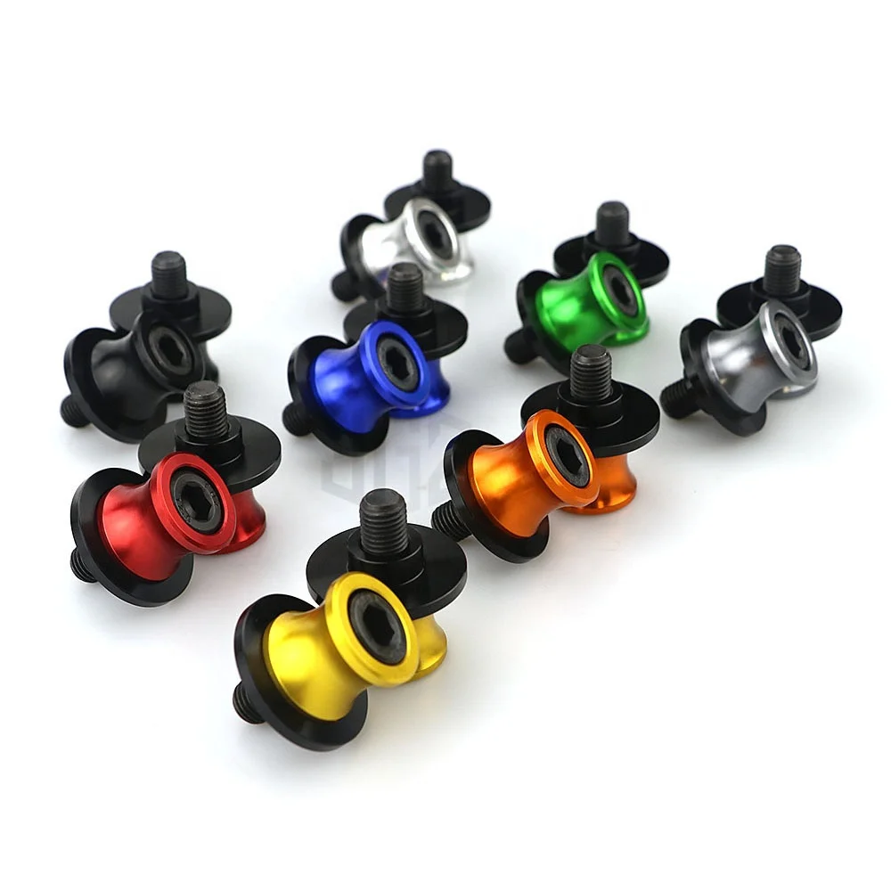 10MM Universal Motorcycle CNC Swingarm Spools Slider Stand Screws Accessories for Aprilia Yamaha Kawasaki Honda DUCATI Suzuki