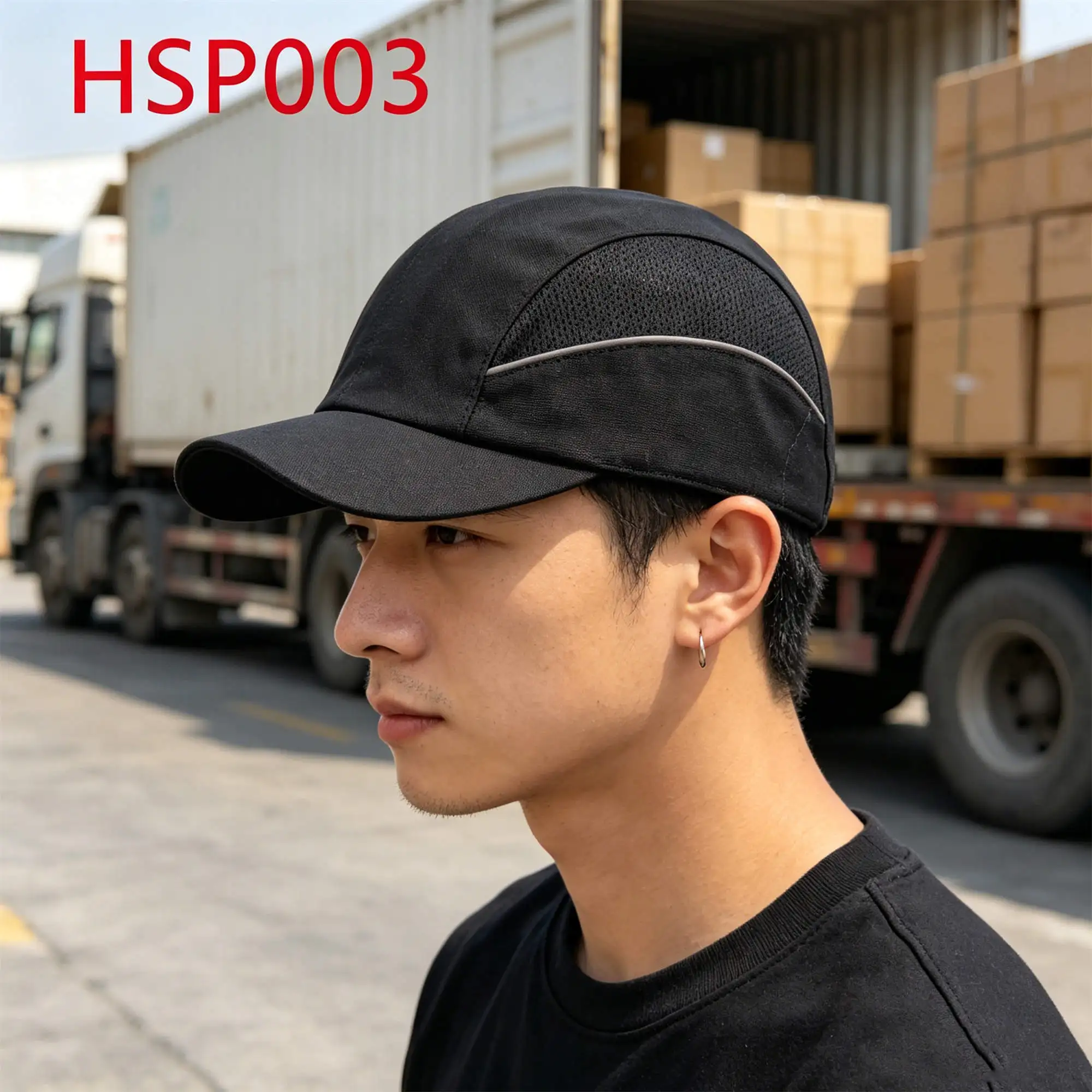 ZYF,Falling Object Protection Reinforced ABS Shell Black Bump Cap Automobile Assembly Personalization Work Helmet HSP003