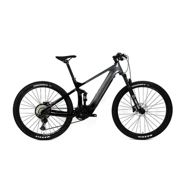 Carbon fiber Full suspension mid drive central motor ebike emtb  electric bicycle electric mountain bike