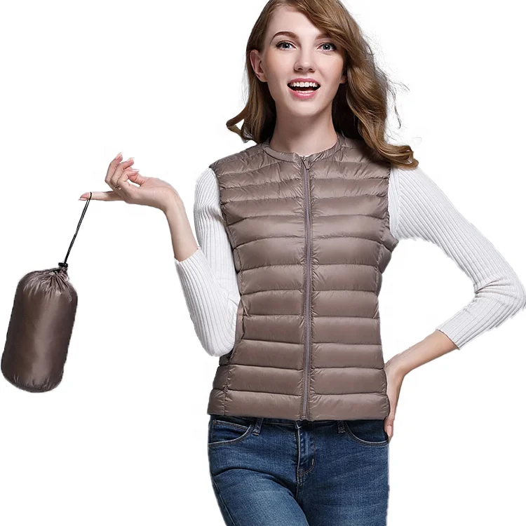 
Factory direct fashion winter plus size sleeveless waistcoat padded women down vests 