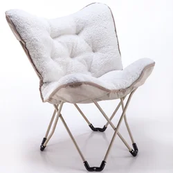 Memory cotton cushion butterfly chair indoor outdoor leisure nordic style folding butterfly chair