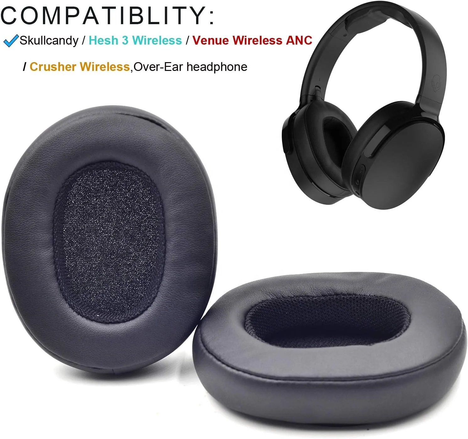 Skullcandy Venue Crusher HESH Ear Cushions Comfort Sound