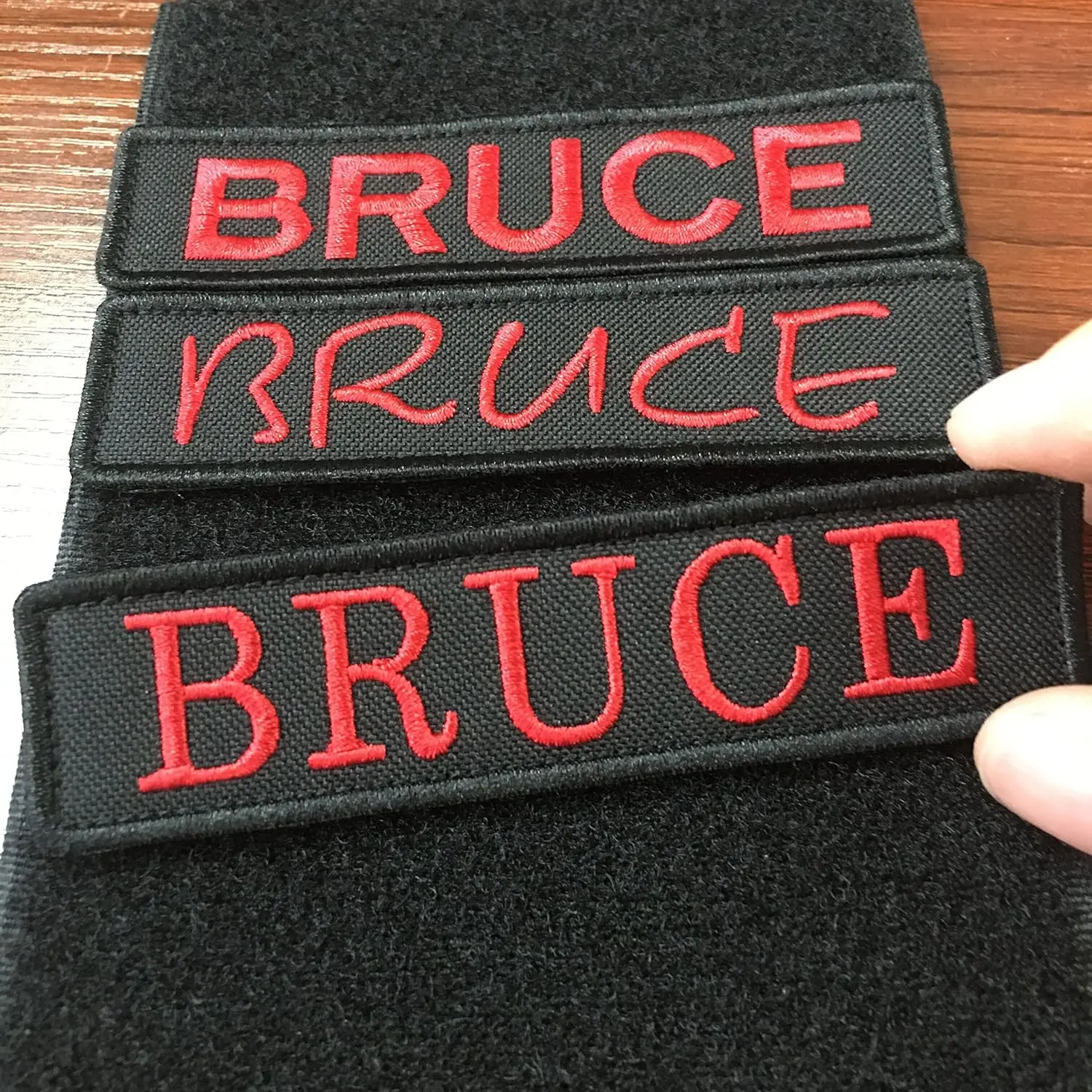 Custom Personalized Embroidered Name Patches Hook Fastener,Uniform,Work Shirt,Hat Morale Name Patches