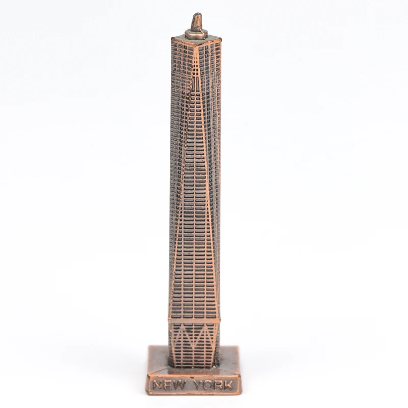 Factory Customised Design Zinc Alloy Landmark Souvenir Brass 3d Metal Figurine Mini Ornament for Table Decoration
