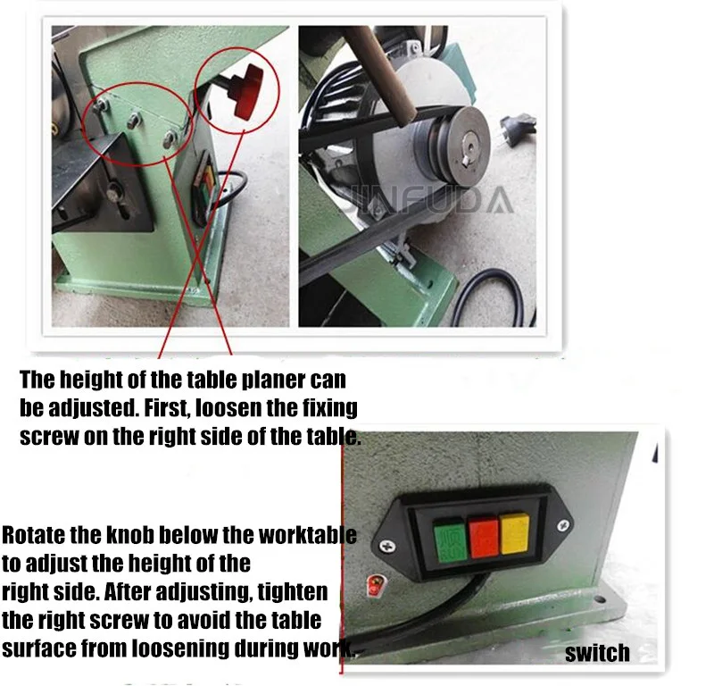 Model 150 wood work cutter saw and planer for sale thickness planer Wood combined jointer planer table saw woodworking