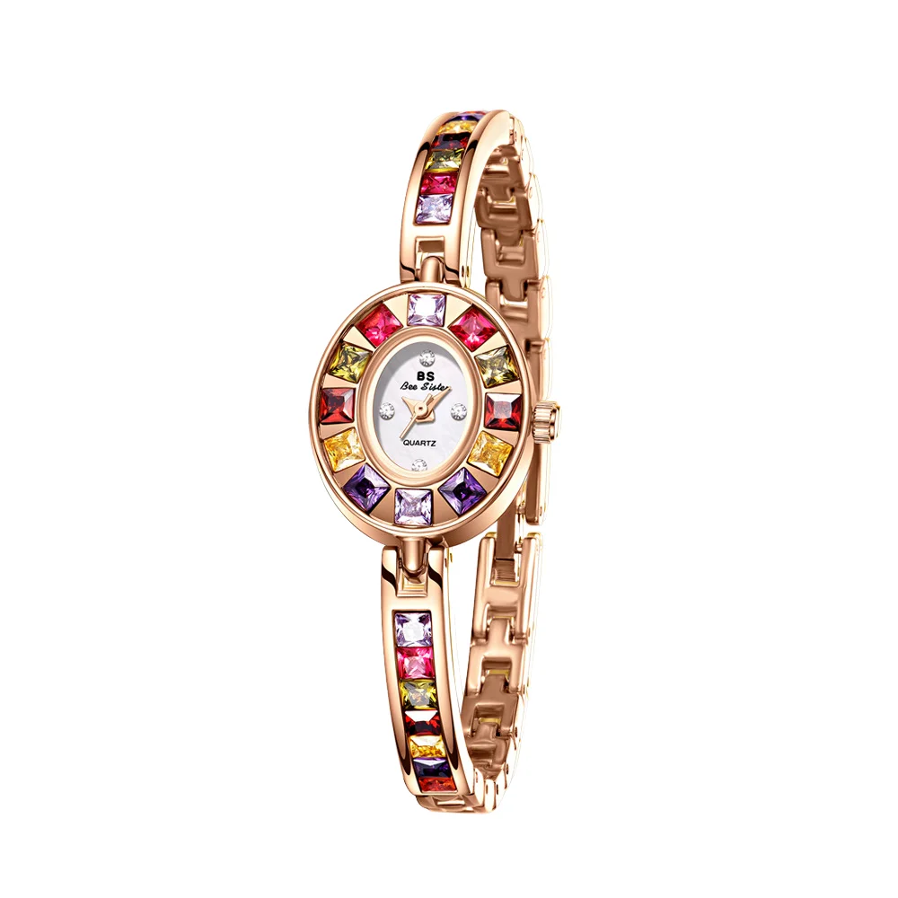 Elegant Luxury Zircon Quartz Watch for Women