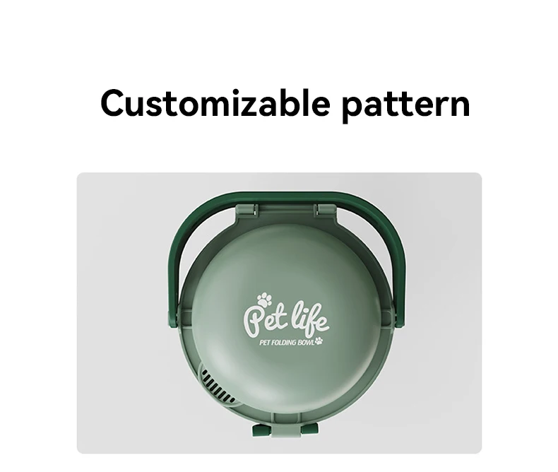 Revolving Pet Outdoor Soaking Bowl for Eating Dog Food Feeding Bowl Portable Tall Multi-purpose Foldable Serving Bowl supplier
