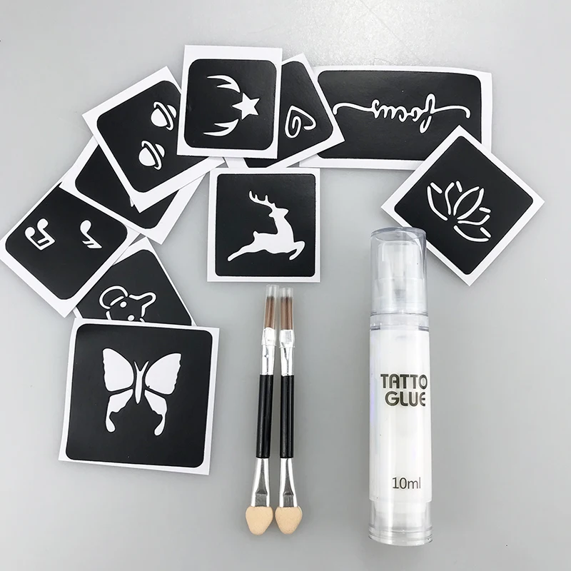 10 мл клей для татуировки боди-арта Прочный Блеск тела фиксации Белый