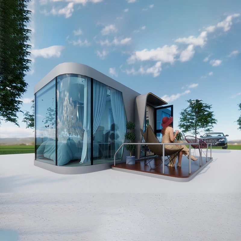 Modern Luxury Prefabricated Modular Container Capsule House K30 K50 K70 Space Capsule Camping House for Resort Village