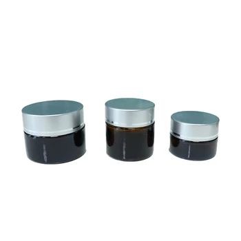 Food Storage Mason Jar Empty Clear Cream Glass Jars with Cork Bamboo Lids for Cosmetic Packaging