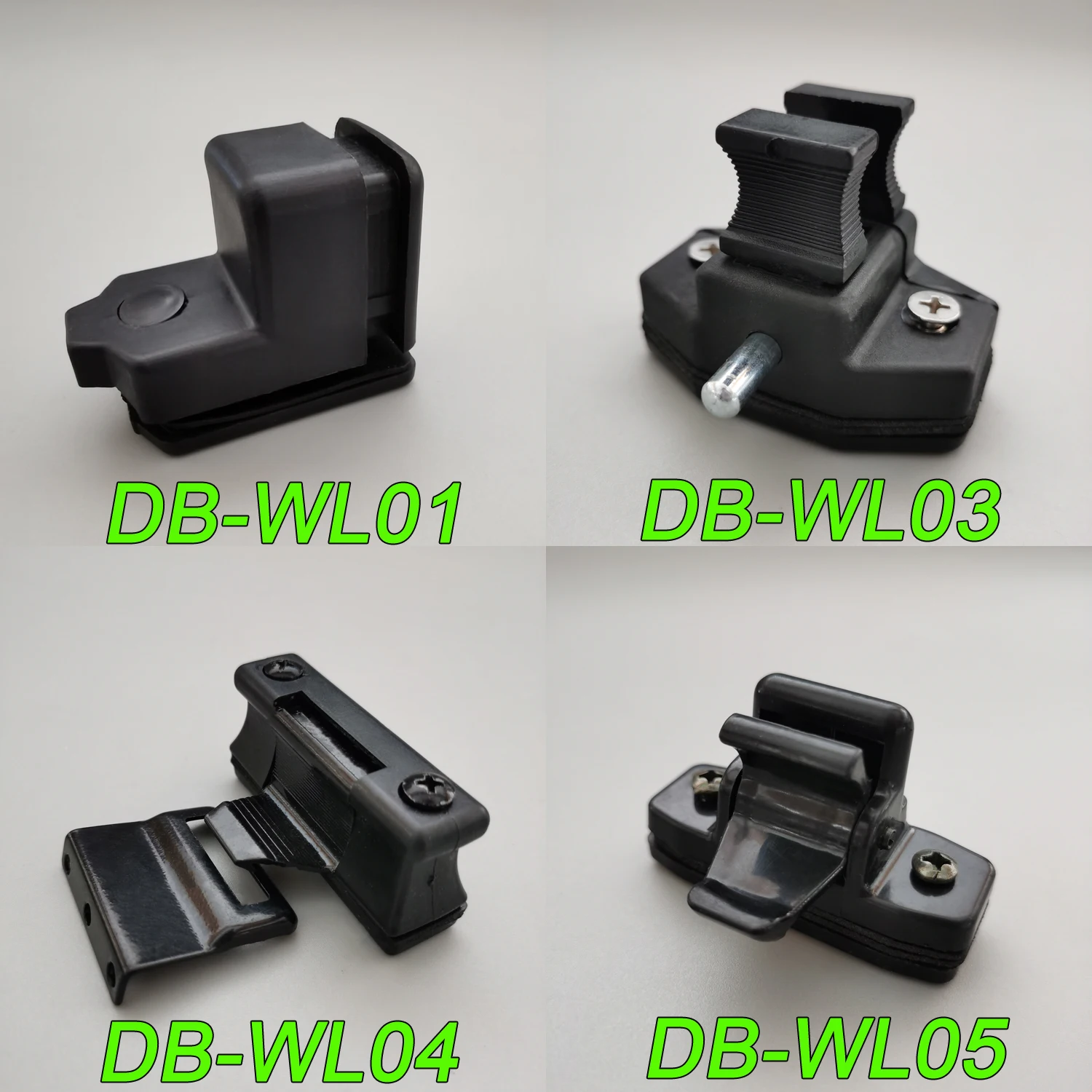 Plastic Bus Window Lock Set Sliding Glass Window Latch with Base