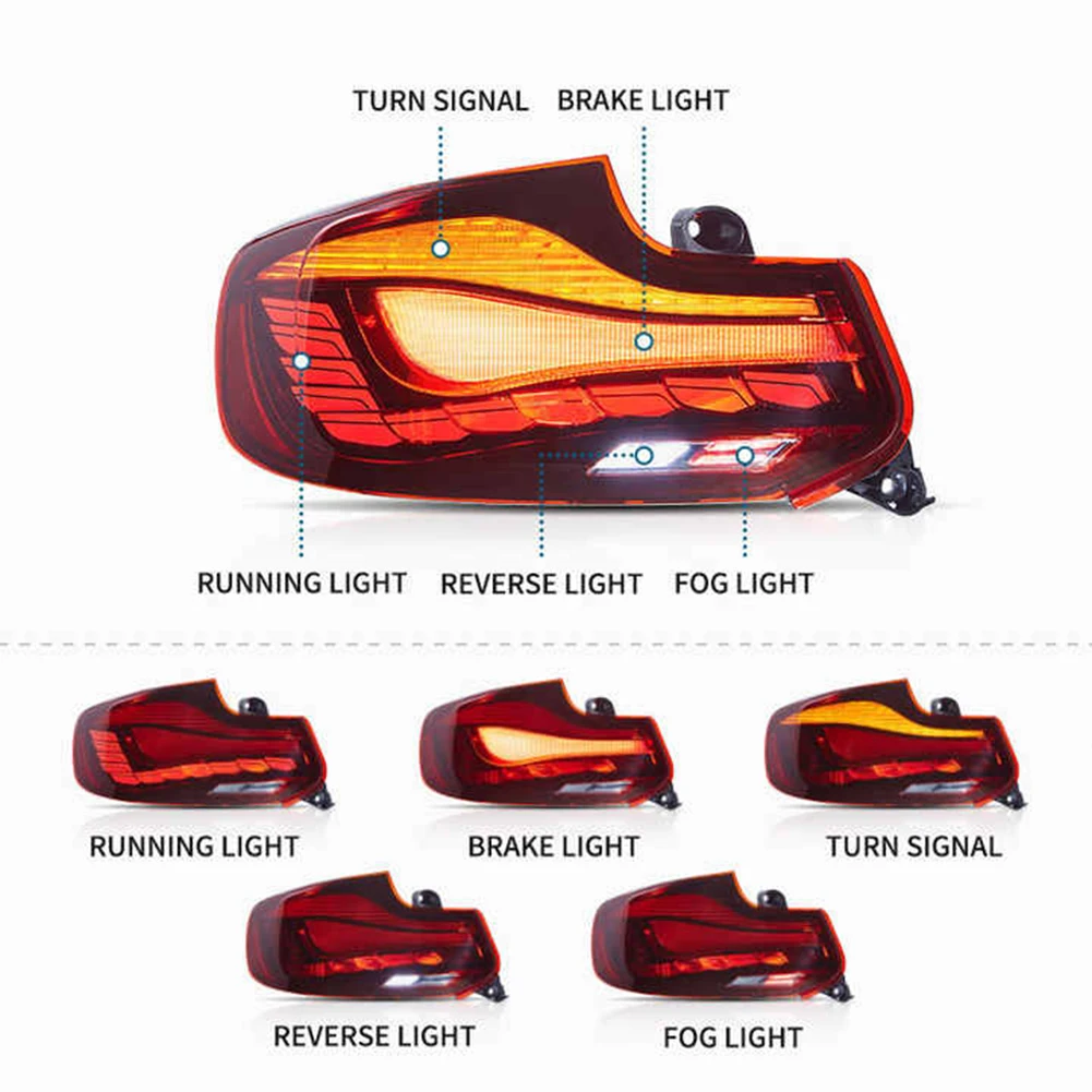 VLAND Factory LED Taillights with Dynamic Start-up Animation 1st Gen 2014-2020 For BMW 2-Series M2 F22 F23 F87 manufacture