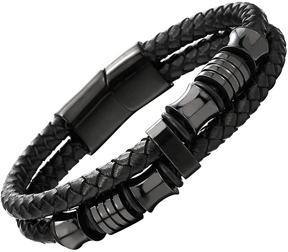 black stainless bracelet