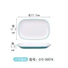 015-5007A สีฟ้าและสีขาว