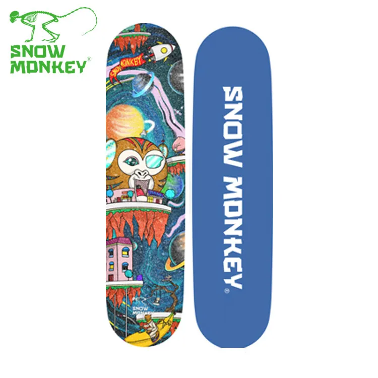 SNOW MONKEY Trampoline Jig Training Board - Custom Snowboard