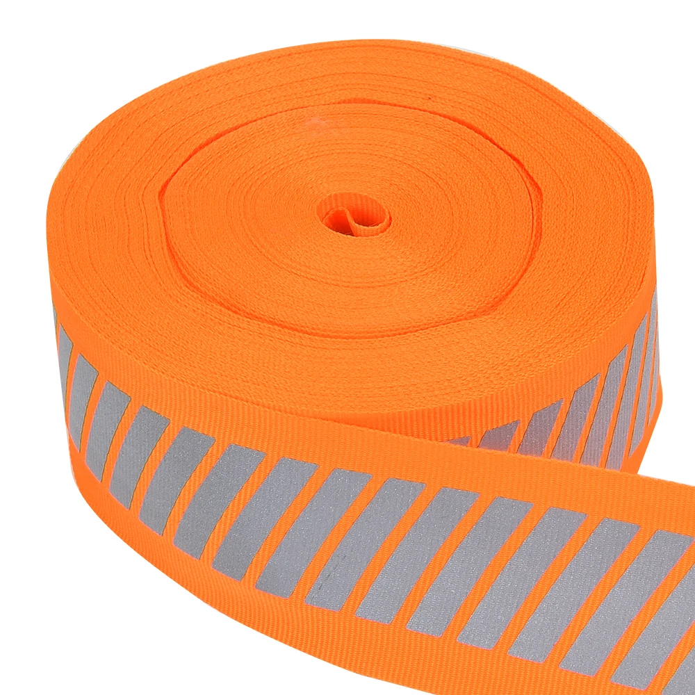 High Strength Good Color Fastness Polyester Herringbone Ribbon Webbing Woven Tape 5 Cm