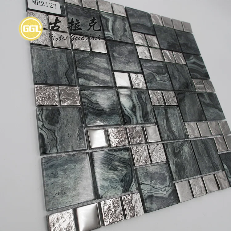 Luxury Design Glass Mosaic Mix Color For TV Background  and Wall Tile