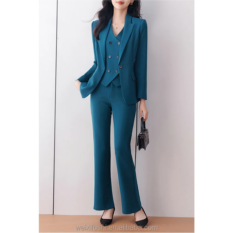 AWISHES Women's Suit Jacket and Pants Set - Professional Attire