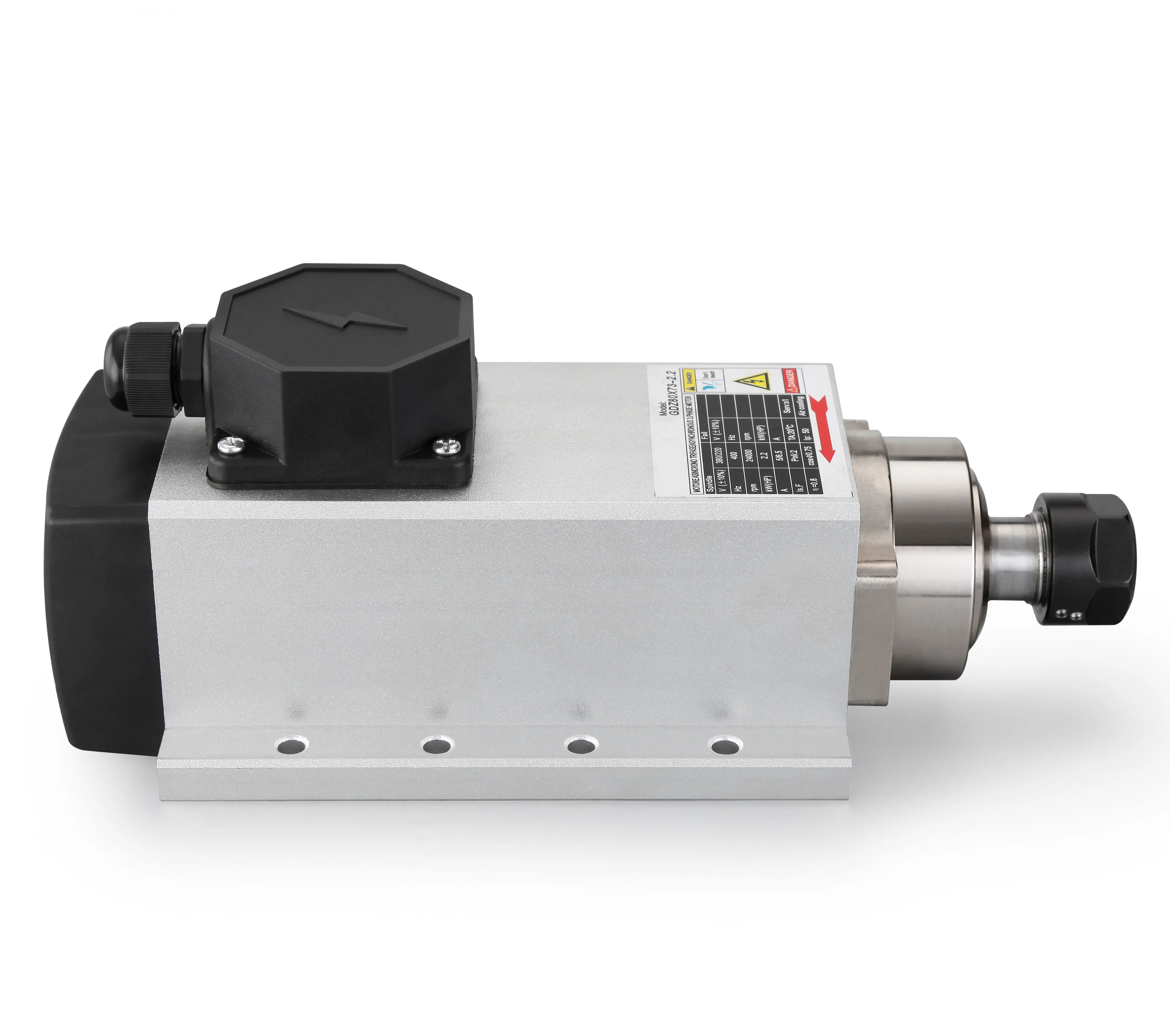 Gdz80 2.2kw Air Cooled Spindle Motor 24000rpm For Grinding