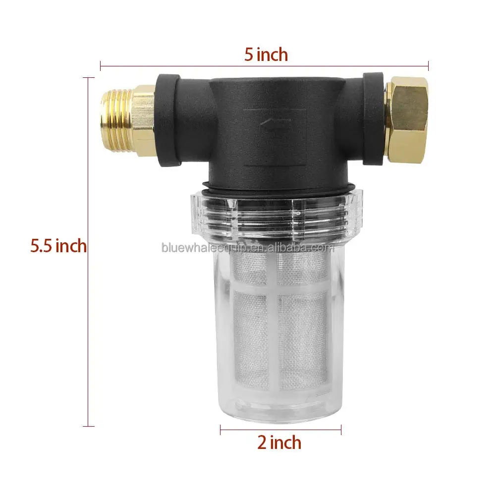 Sediment Filter Attachment Garden Hose Inlet Filter For High Pressure ...