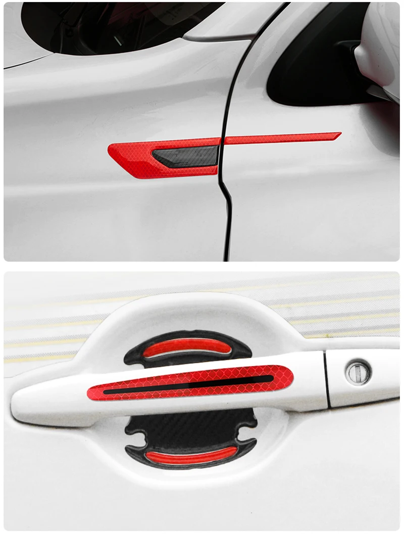 Factory Custom Logo Car Door Reflective Sticker Set Car Door Bowl