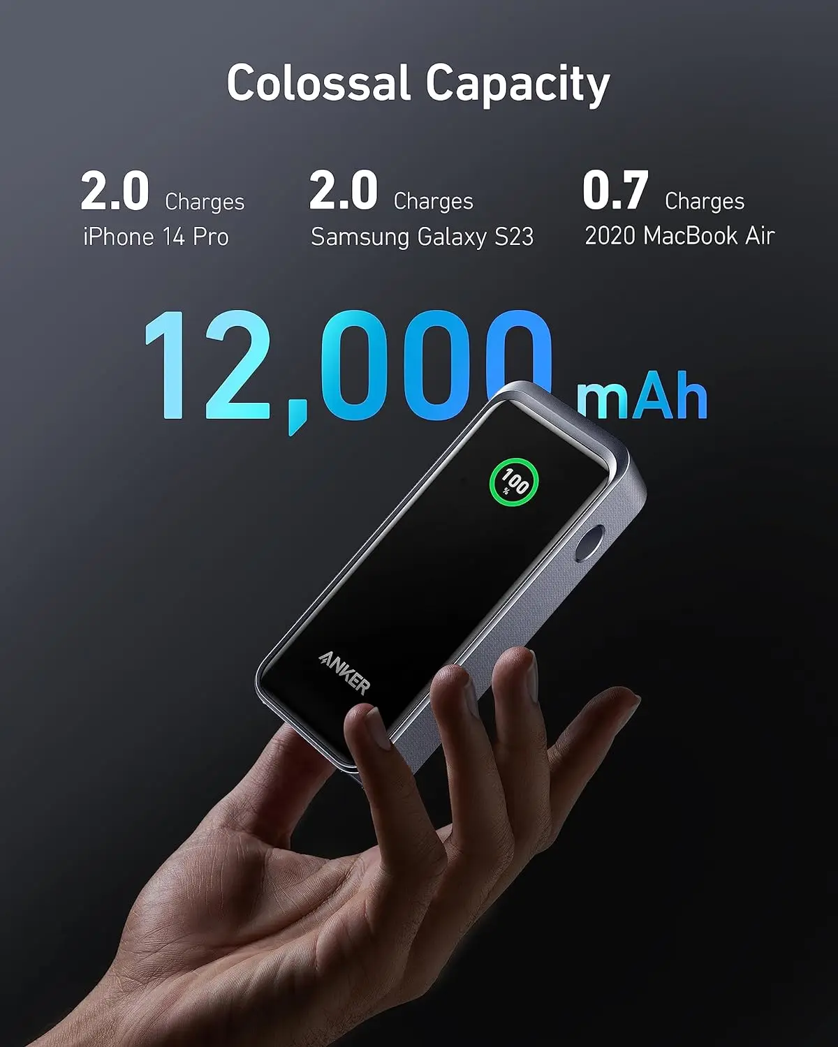 スマホアクセサリー Anker Prime Power Bank 12000mAh 130W Anker Prime Power Bank (12000mAh, 130W) A1335N11をレビュー