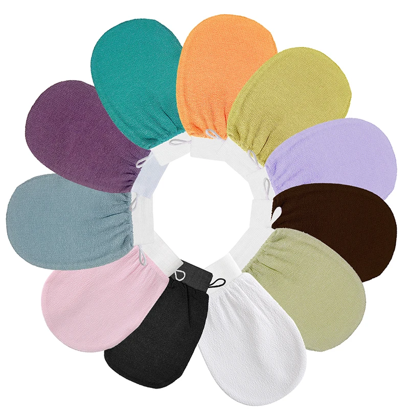 Wholesale 150d Single Viscose Kessa Glove Silk Turkish Exfoliating