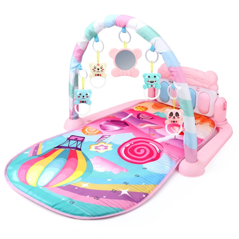 Hot Selling 2-in-1 Kicking Tunes Muziek Baby's Gym Pianomatten voor kinderen