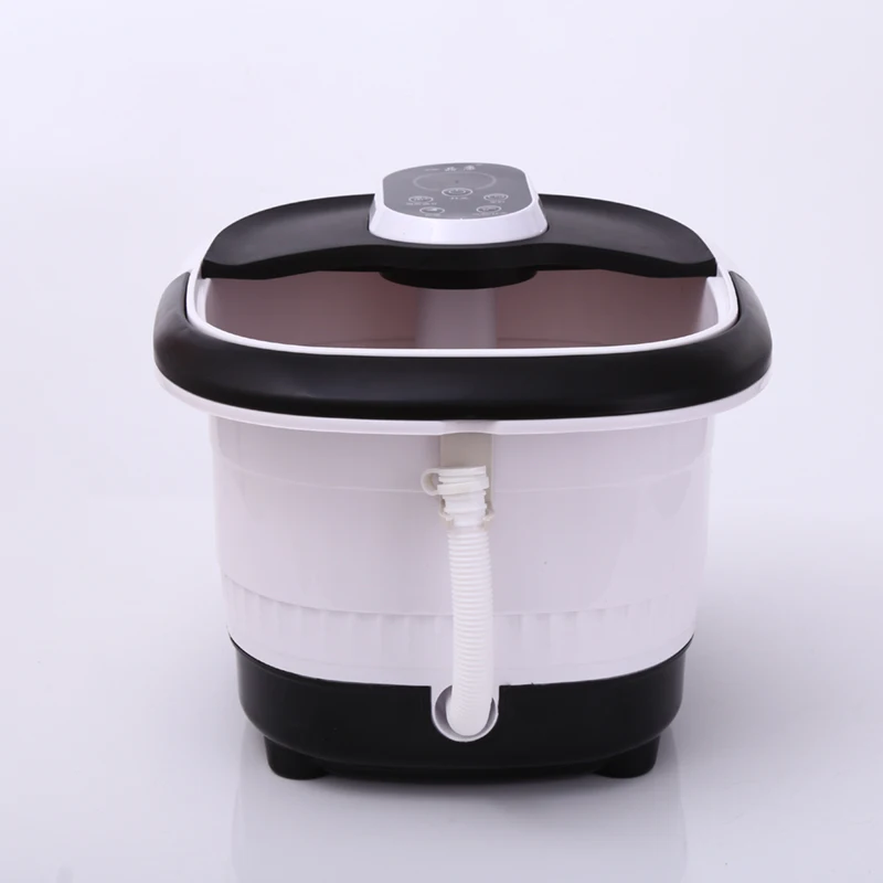 2021 EILISON Multifunction Portable Pedicure Basin Heated Infrared Shiatsu Air Bubble Foot Stone Bath Massager for Spa