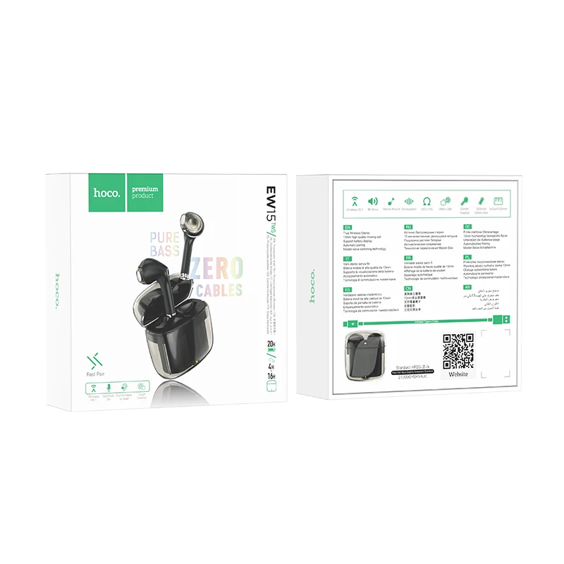 HOCO EW15 Clear Explore Edition True Wireless BT Headset