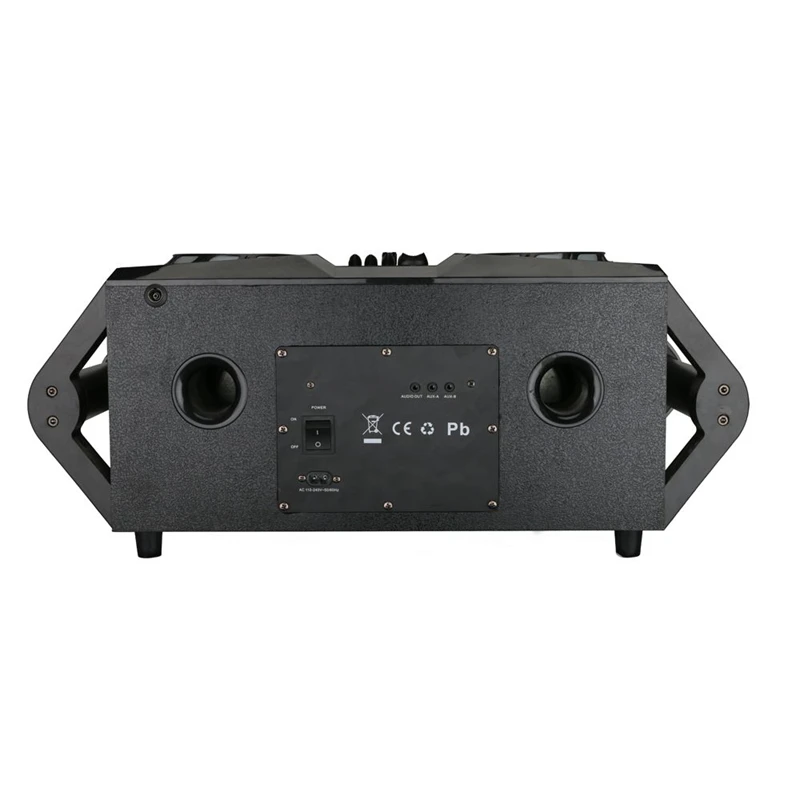 Double 6 Inch Subwoofer 2-way Music Angel Ce Fc Rohs Mini Boombox Portable 120w Super Hifi Bass Vibration Speaker with Rgb Light