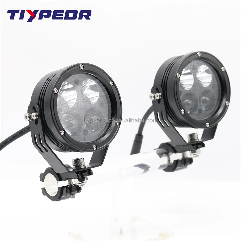 product tiypeor 80w motorcycle fog light spotlight cnc aluminum 10000lm super bright ip68 dual beam wireless switch auxiliary light-2