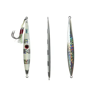 CHEERY Fast-Sinking Iron Plate Lure 100g-300g Quick-Pull Long-Shape Glow-in-the-Dark Lead Fish Artificial Bait for Tuna – Lure – view 4