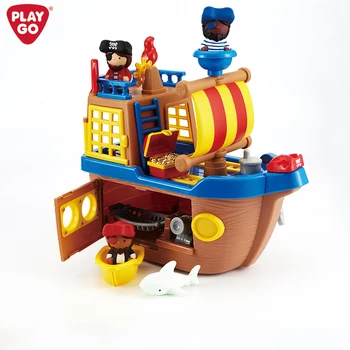 Playgo PIRATE SHIP ADVENTURE Unisex Plastic Children's Pirate Ship Toy Set