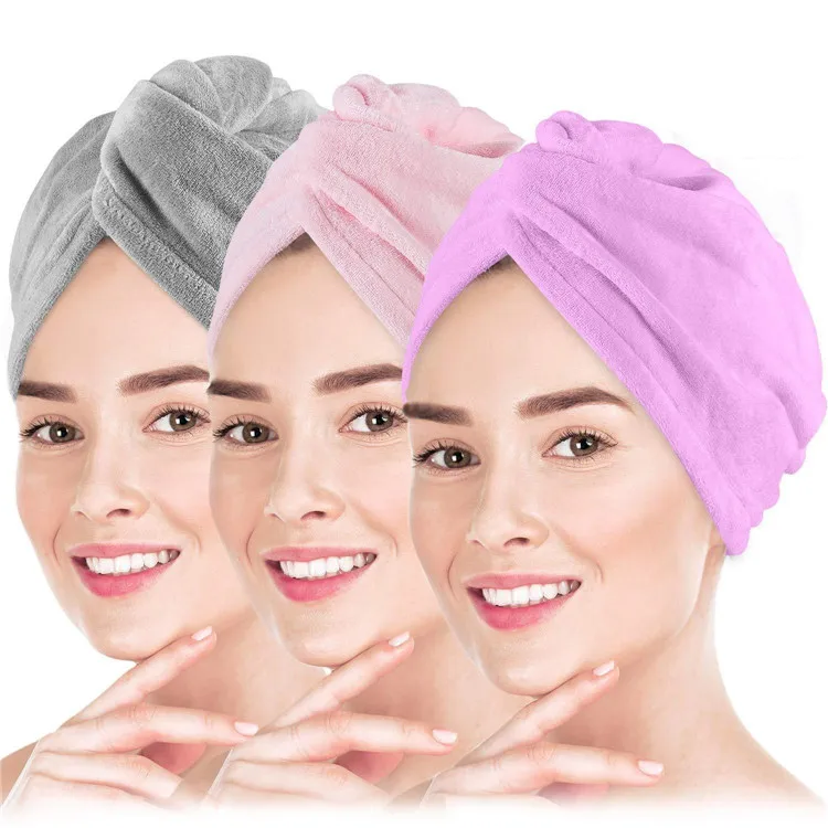 Оптовая продажа, популярное толстое быстросохнущее женское полотенце из микрофибры для обертывания волос, повязка для волос для душа, моющаяся банная одежда, полотенца для спа и дома