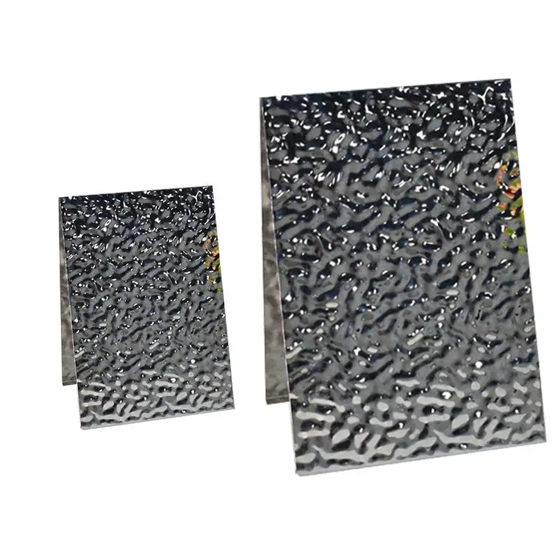 outdoor decorative metal wall panels interior Water Ripple Sheet Wave Bright