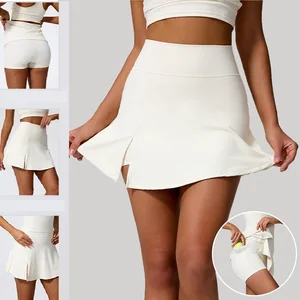 New Design Tennis Wear  Workout Clothing Women Running Yoga Wear Tennis Skirts With Pockets