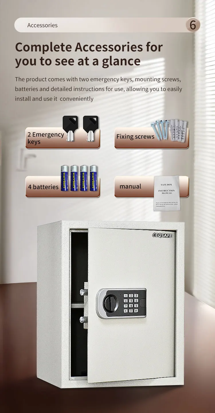 CEQSAFE Classic Hot Sales Small Safe Box Electronic Digital Code Mini Safe Box factory