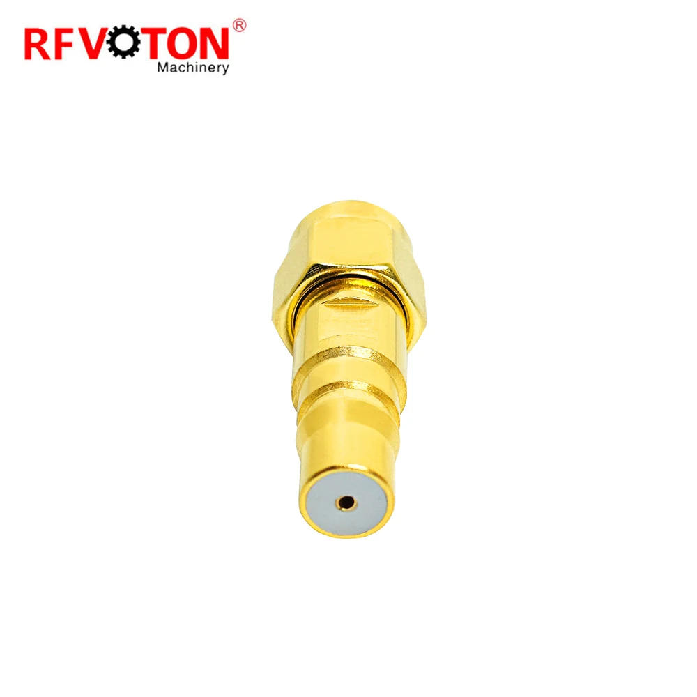 Factory Supply Adaptor Rp Reverse Polarity Sma Male to Qma Female Jack Hembra Socket Rf Coax Adapter Rohs in Stock Copper